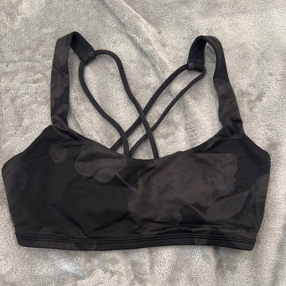 Black Strappy Women's Bralette